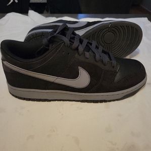 NIKE 6.0 Skateboard SB Dunk Low Black Gray Suede Men's US 13 2007 314142-002